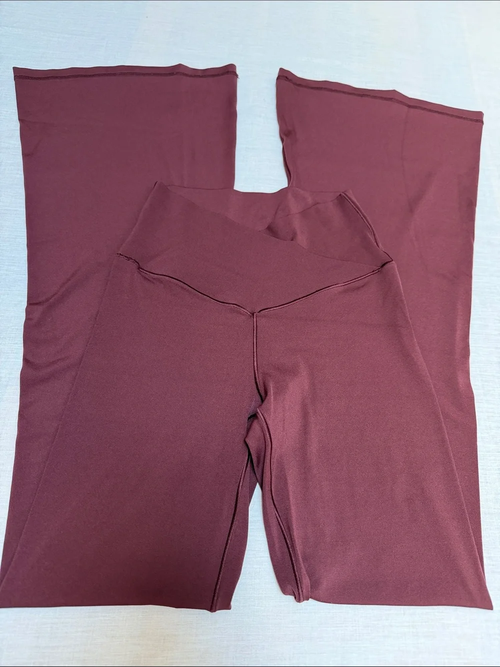 OFFLINE By Aerie Real Me Flare Hi-Rise Leggings Yoga Pants Cool Berry